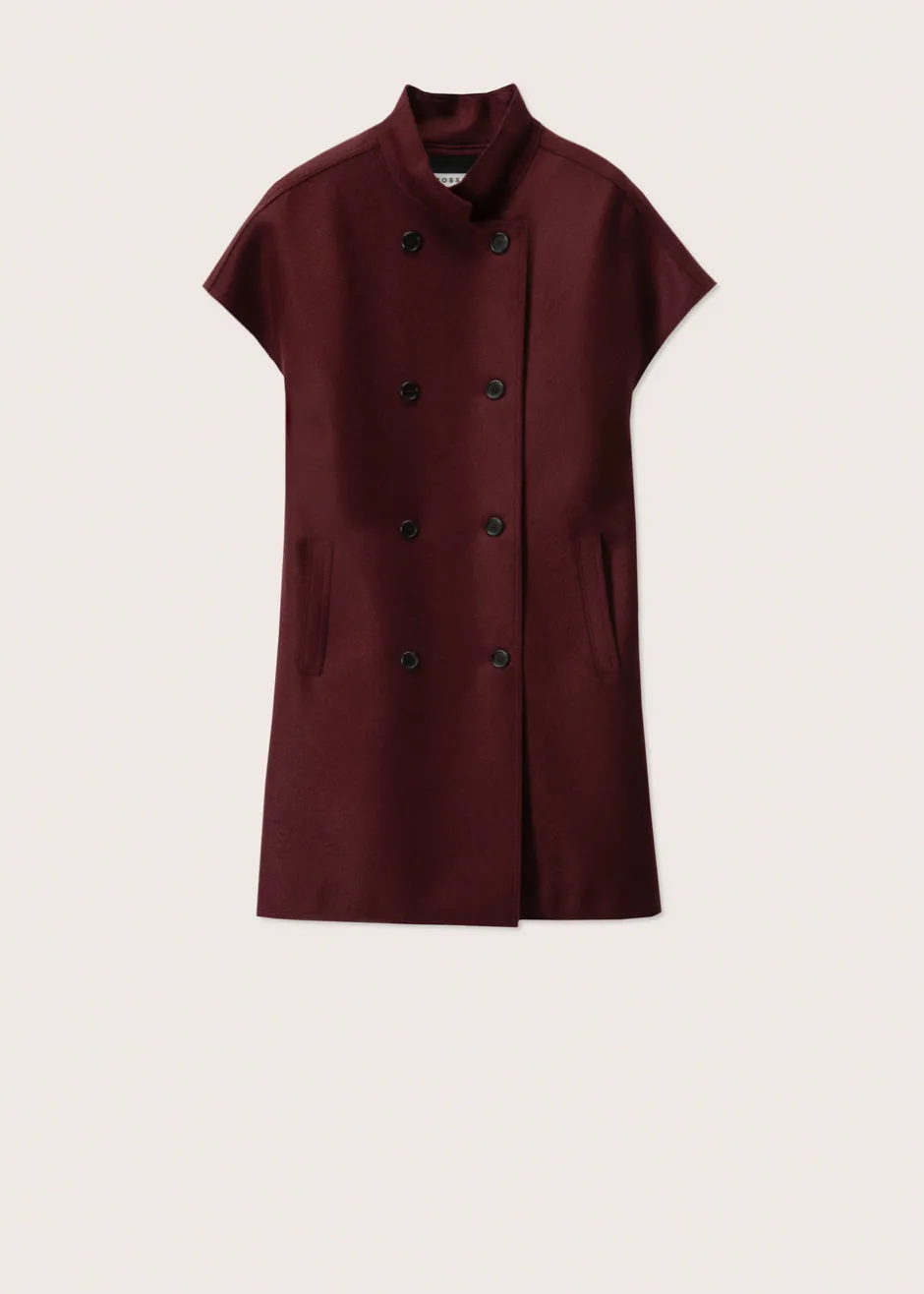 Vestes Et Manteaux | Rosso35 Manteau croisè à bord brut sans manches