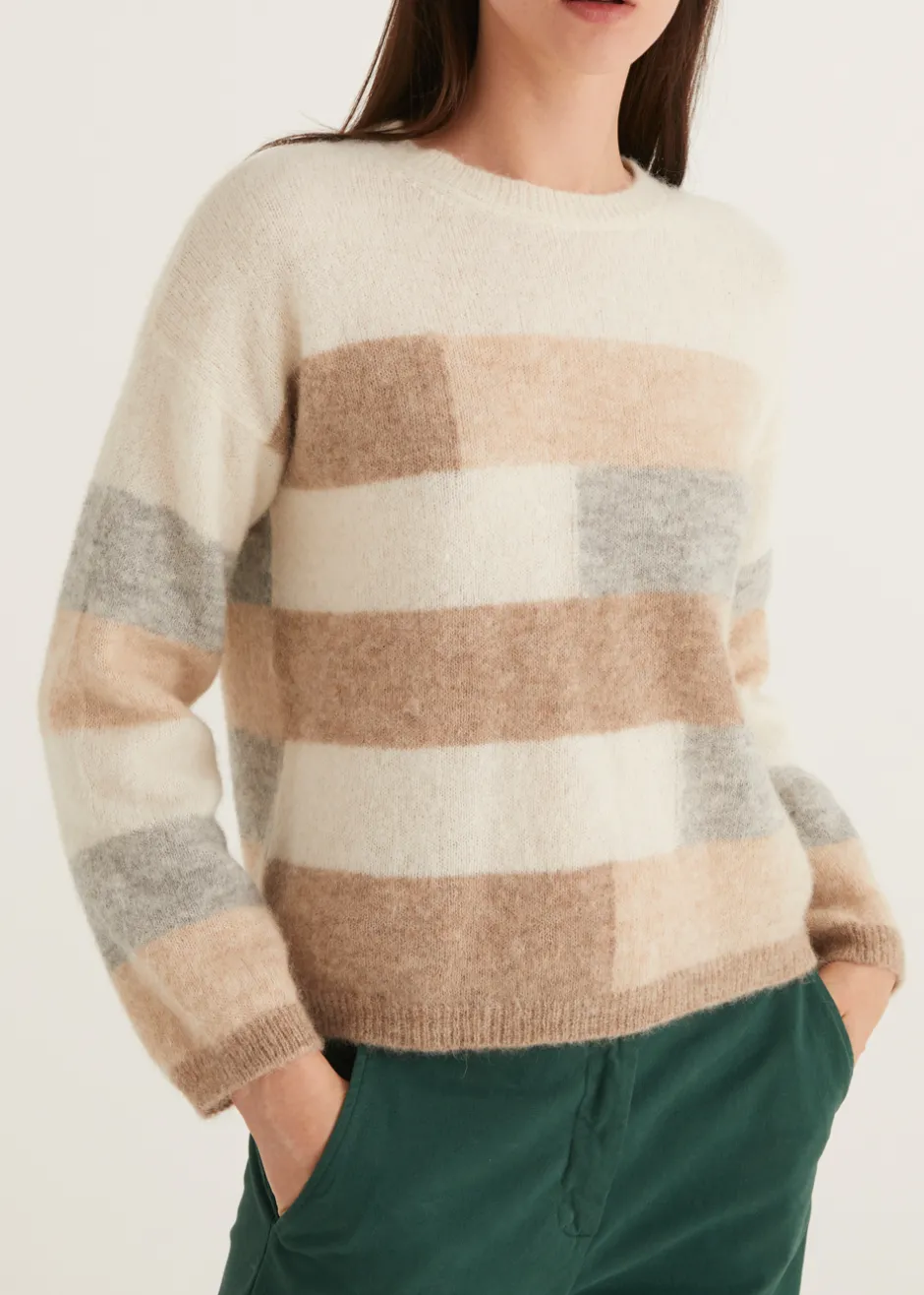Maille | Rosso35 Pull à col rond color block